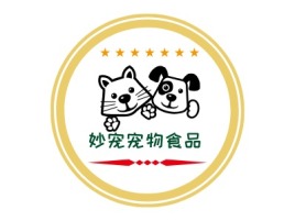 妙宠宠物食品工厂店门店logo设计