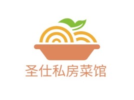 圣仕私房菜馆店铺logo头像设计