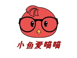 小鱼爱喵喵logo标志设计