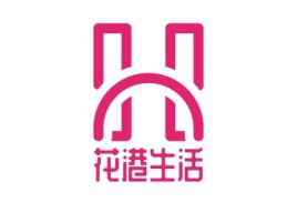 江苏花港生活企业标志设计