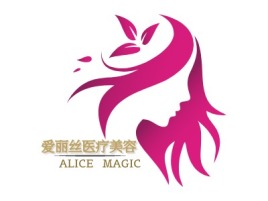 爱丽丝医疗美容门店logo设计