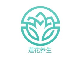 莲花养生logo标志设计