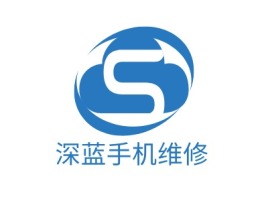 深蓝手机维修公司logo设计