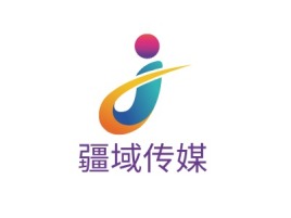 新疆疆域传媒logo标志设计