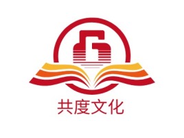 共度文化logo标志设计
