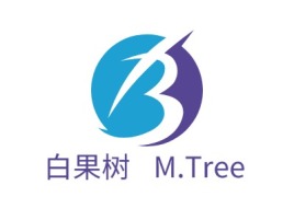 浙江白果树  M.Tree店铺标志设计