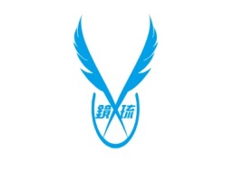 鏡琉logo标志设计