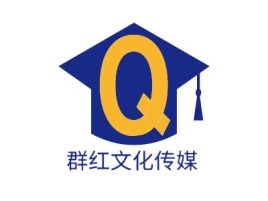 群红文化传媒logo标志设计