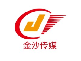 金沙传媒logo标志设计