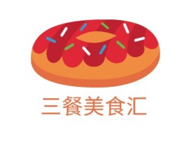 三餐美食汇品牌logo设计