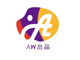 江苏AW出品logo标志设计