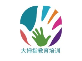 陕西大拇指教育培训logo标志设计
