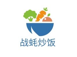 战蚝炒饭店铺logo头像设计