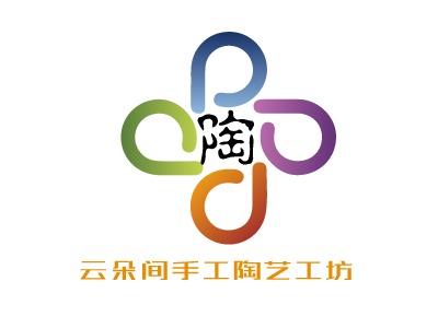 云朵間手工陶藝工坊LOGO設(shè)計(jì)