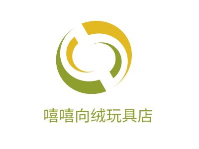 嘻嘻向絨玩具店LOGO設(shè)計(jì)