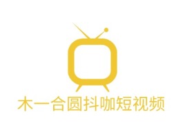 木一合圆抖咖短视频logo标志设计