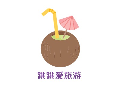 跳跳愛旅游LOGO設(shè)計(jì)