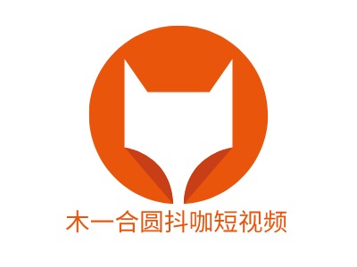 木一合圓抖咖短視頻LOGO設(shè)計