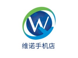 维诺手机店公司logo设计