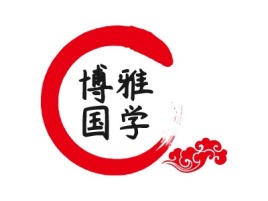博雅国学社logo标志设计