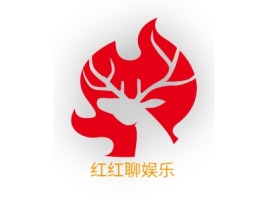 湖北红红聊娱乐logo标志设计