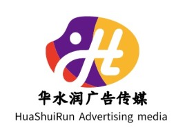 包头华水润广告传媒logo标志设计