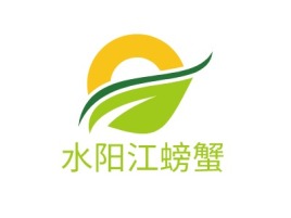 水阳江螃蟹品牌logo设计