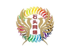 广西石头网络logo标志设计