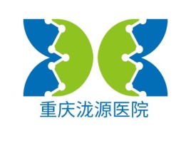 重庆泷源医院门店logo标志设计