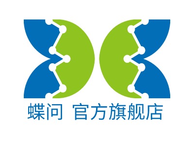 蝶問 官方旗艦店LOGO設(shè)計