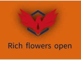 Rich flowers open公司logo设计