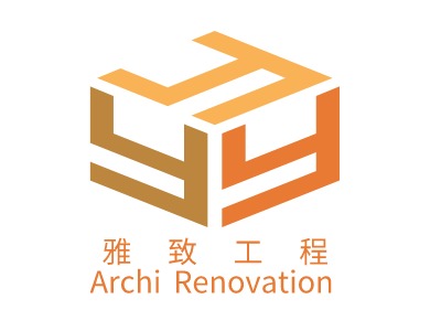  雅   致   工   程Archi RenovationLOGO设计