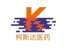 柯斯达医药logo标志设计