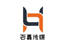 湖南百嘉传媒logo标志设计