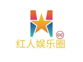 红人娱乐圈logo标志设计
