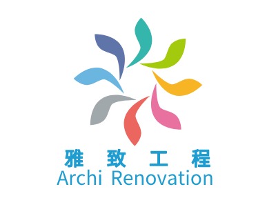  雅   致   工   程Archi RenovationLOGO设计