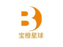 宝橙星球logo标志设计