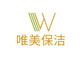 广东唯美保洁公司logo设计