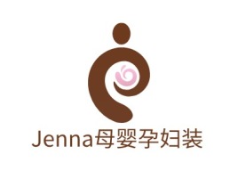 广东Jenna母婴孕妇装店铺标志设计
