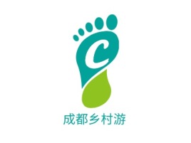 成都乡村游logo标志设计