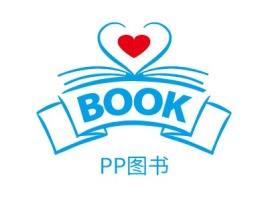  PP图书logo标志设计