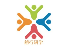 朗行研学logo标志设计