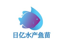 日亿水产鱼苗品牌logo设计