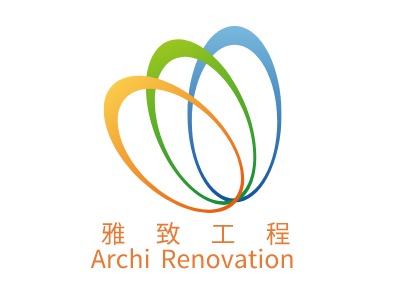  雅   致   工   程Archi RenovationLOGO设计