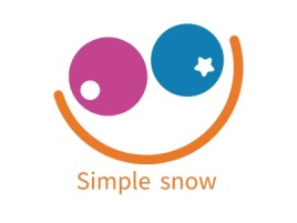 Simple snow店铺标志设计