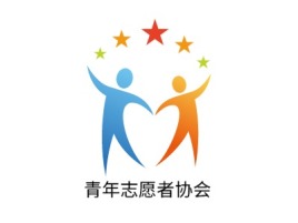 陕西青年志愿者协会logo标志设计