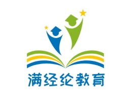 满经纶教育logo标志设计
