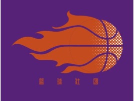 篮球社团logo标志设计