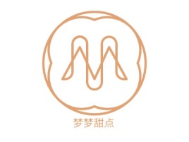 梦梦甜点品牌logo设计