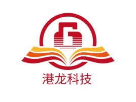 港龙科技logo标志设计